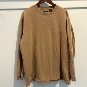 Vtg 6A Axis Sweatshirt Men Large Tan‎ Made In India Soft Relaxed Casual Neutral